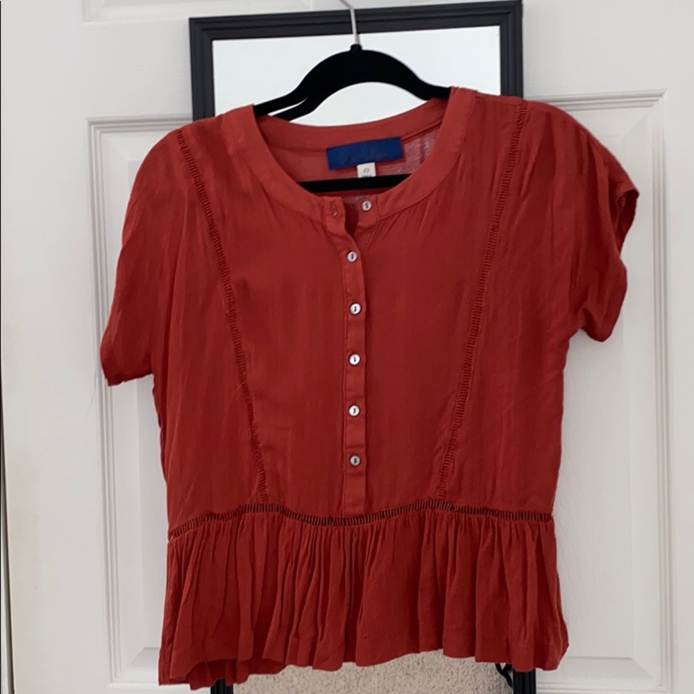 Burnt Orange Blouse